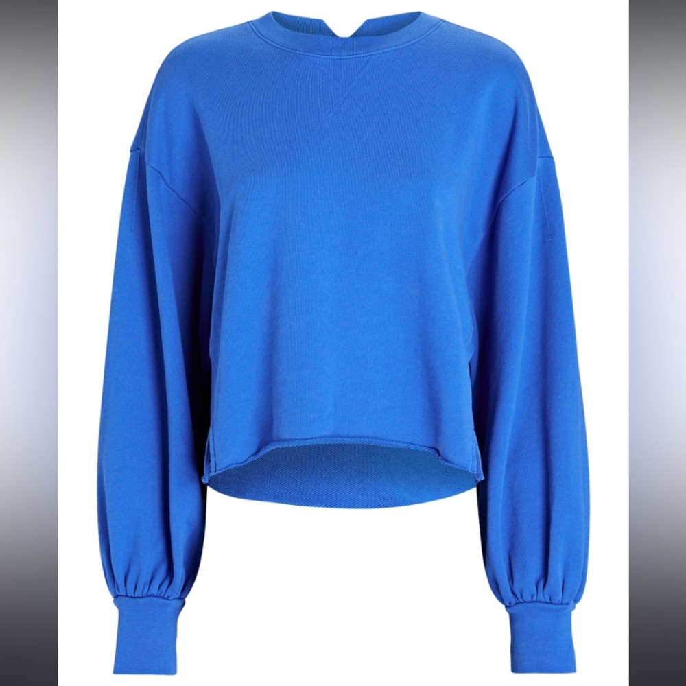 New FRAME easy shirtail sweatshirt organic Pima cotton